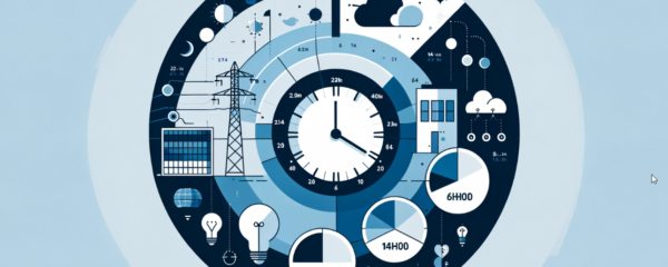 infographie présentant les heures creuses électricité en France